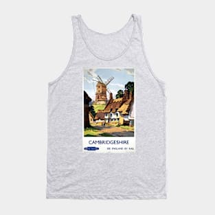 Vintage Travel Poster - Cambridgeshire Tank Top